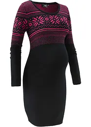 Robe de grossesse en maille à motif norvégien, bonprix