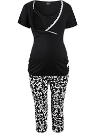 Capri Still Pyjama mit Bio-Baumwolle, bonprix