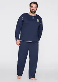 Pyjama aus reiner Baumwolle mit langen Ärmeln., bonprix