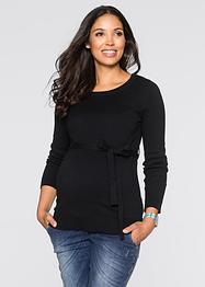 Umstandspullover aus 100 % Baumwolle mit Bindeband, bpc bonprix collection