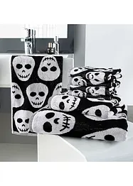 Serviette de toilette avec tête de mort, bonprix