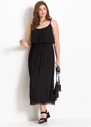 Robe midi à volant, bonprix