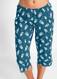 Capri Pyjama mit kurzen Ärmeln, bonprix