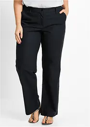 Pantalon en lin majoritaire avec taille élastiquée, bonprix