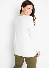 Pull col en V en fine maille, bonprix