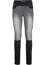 Zweifarbige Skinny Jeans mit Teilungsnähten, bonprix