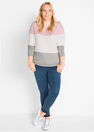 Pullover im Colorblocking-Stil, bonprix