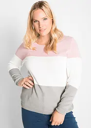 Pullover im Colorblocking-Stil, bonprix