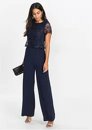 Jumpsuit mit Spitze, bonprix