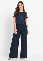 Combi-pantalon avec dentelle, bonprix