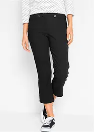 Pantalon 7/8 fendu en bengaline avec taille confortable, bonprix