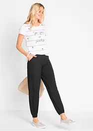 Jersey-Hose mit Eingriffstaschen aus fließendem Viskose-Mix, bonprix