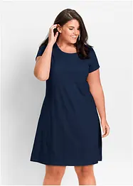 Shirtkleid aus Bio-Baumwolle, Kurzarm, bonprix