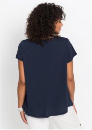 T-shirt coton forme trapèze imprimé, manches courtes, bonprix