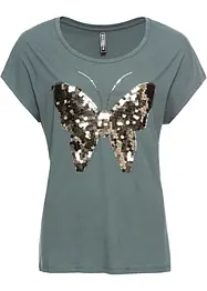 T-shirt à paillettes, bonprix