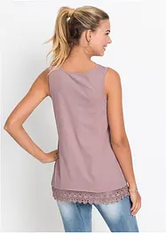 Lot de 2 tops à dentelle, bonprix