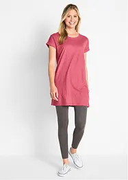 Boxy-Longshirt mit kurzen Ärmeln, bonprix