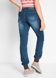 Jean Boyfriend extensible à empiècement taille côtelé, bonprix