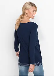 Longshirt mit Langarm doppellagig, bonprix