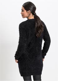 Longstrickjacke in Flauschoptik, BODYFLIRT