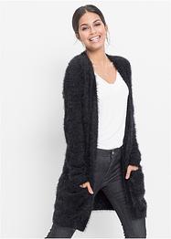 Longstrickjacke in Flauschoptik, BODYFLIRT