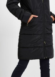 Manteau matelassé avec capuche en synthétique imitation fourrure, bpc selection