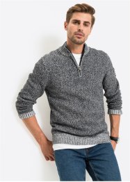 Natürlicher Troyer Pullover aus Baumwolle, bpc bonprix collection