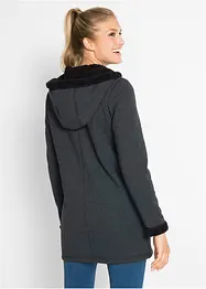 Veste sweat avec polaire peluche, bonprix