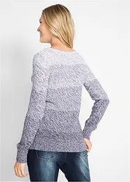 Pull en grosse maille avec dégradé de couleur, bonprix