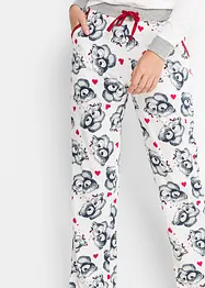 Pyjama mit Flanellapplikation, bonprix