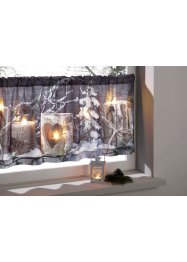 LED-Scheibengardine mit winterlichem Druck, bpc living bonprix collection