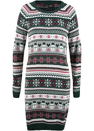 Strickkleid mit weihnachtlichem Muster, bonprix