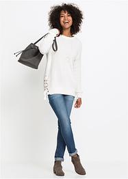 Pull en coton à laçage, Oversized, John Baner JEANSWEAR