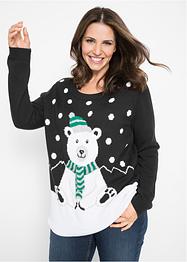Strickpullover mit Weihnachtsmotiv, bpc bonprix collection