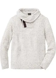 Grobstrick-Pullover mit Schalkragen, bonprix