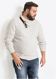 Grobstrick-Pullover mit Schalkragen, bonprix