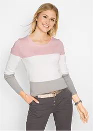 Pullover im Colorblocking-Stil, bonprix