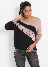 Pull oversize avec application, bonprix