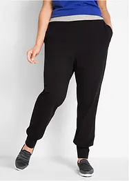 Joggpants mit Kontrastbündchen und Baumwolle, bonprix