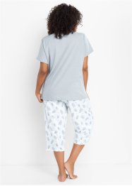 Capri Pyjama mit kurzen Ärmeln, bonprix