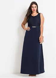 Abend-Maxikleid mit Gürtel (2-tlg.Set), bonprix