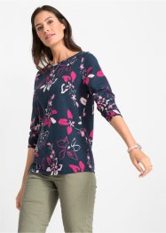 Langarm-Shirt mit Blumendruck, bpc bonprix collection