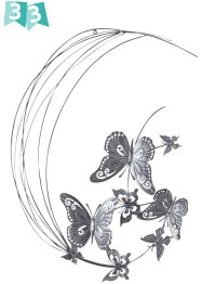 Décoration murale avec papillons, bpc living bonprix collection