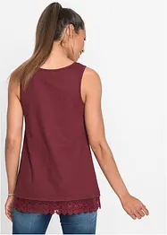 Lot de 2 tops à dentelle, bonprix