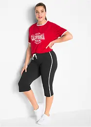 Sportcapri aus Baumwolle, schmal geschnitten, bonprix