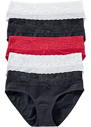 Lot de 5 slips à dentelle, bonprix