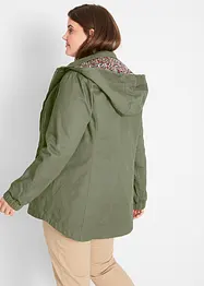 Parka coton mi-saison avec capuche imprimée, bonprix