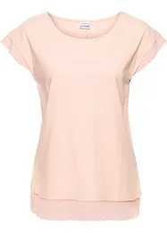 Boxy-Shirt mit Spitze, bonprix