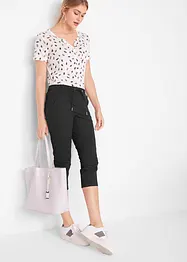 Pantalon 3/4 avec cordon à nouer, bonprix