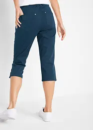 Baumwoll-Capri-Hose mit Bequembund und Knöpfen, bonprix